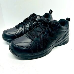 SIZE 14 New Balance 608v5 Mens Wide Fit Slip Resistant‎ Work Shoes Black